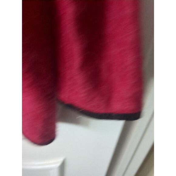 Tony Lambert Collections VTG Coat Size 12 Womens Red Open Front Cardigan Jacket - Picture 10 of 13